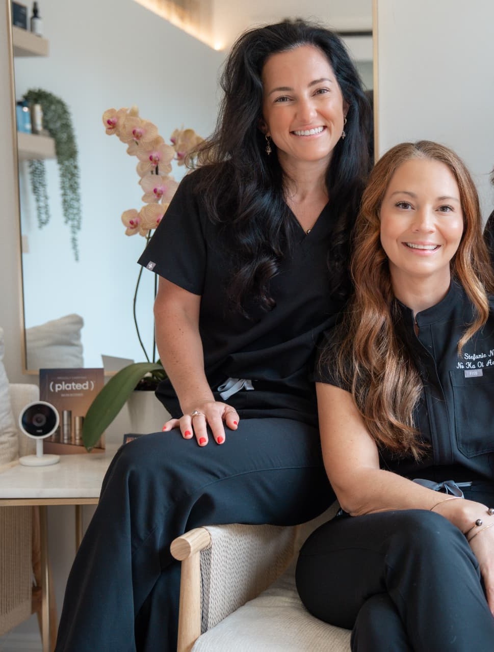Stephanie, licensed medical aesthetician, and Stefanie Roberts, ARNP, at Nō Ka ʻOi Aesthetics in Kāʻanapali, Maui